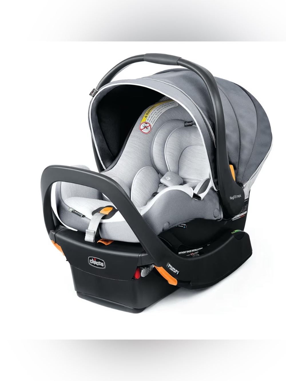 NEW Chicco KeyFit Max Zip ClearLux Infant Car Seat and Base, Verona/Grey